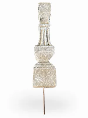 Square Fluted Baluster Whitewash Finish H:750mm TopWidth:110mm BaseWidth:170mm 37kg