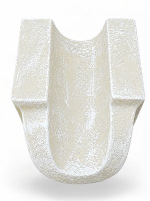 Double Water Sprout Whitewash Finish L:310mm W:250mm H:170mm 21kg