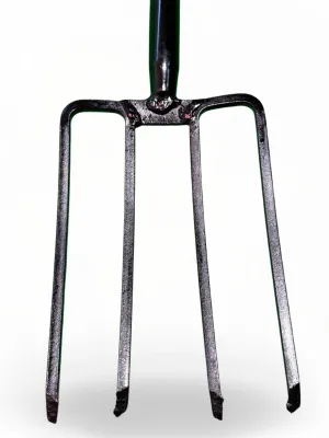 Steel Garden Fork With Steel Handle