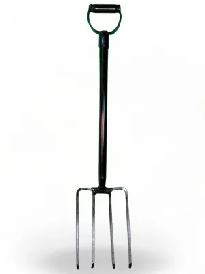 Steel Garden Fork With Steel Handle