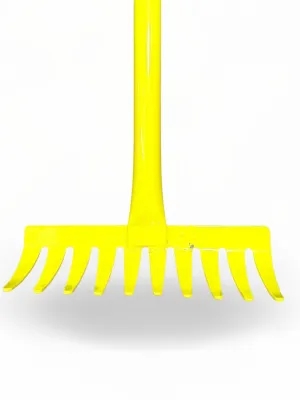 Ladies Steel Yellow Rake "10Tooth"