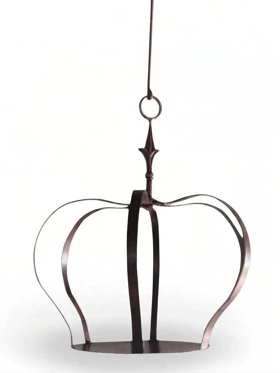 Wrought Iron Crown Birdfeeder