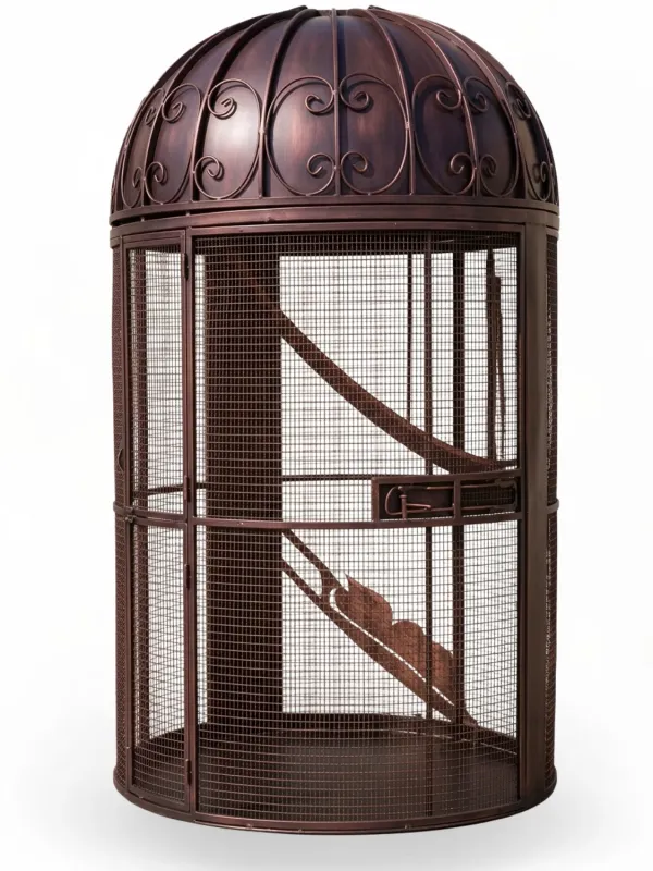 French Birdcage Antique Rust Finish