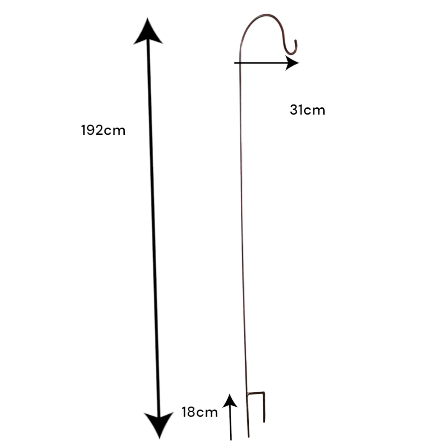 Wrought Iron Sheperds Hook