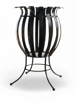 Wrought Iron Bushveld Ember Firepit Black Finish