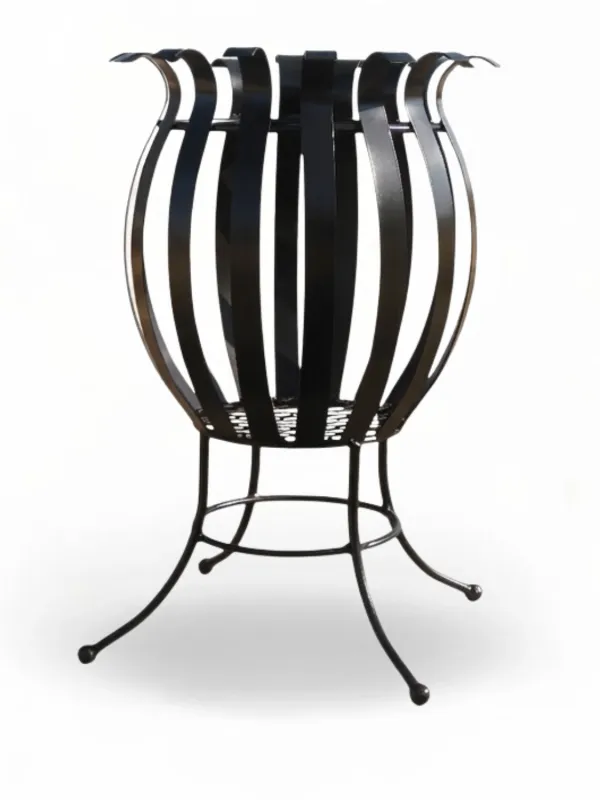 Wrought Iron Bushveld Ember Firepit Black Finish