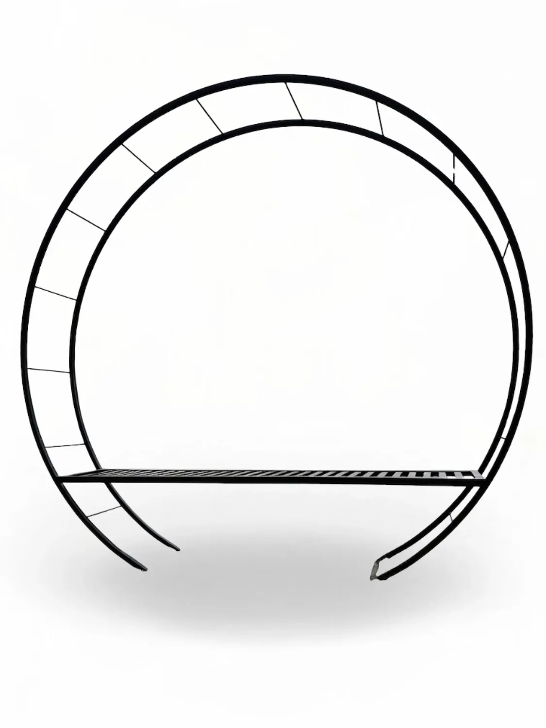 Wrought Iron Arch Round Bench