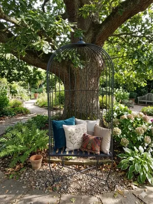 Wrought Iron Bird Cage Chair