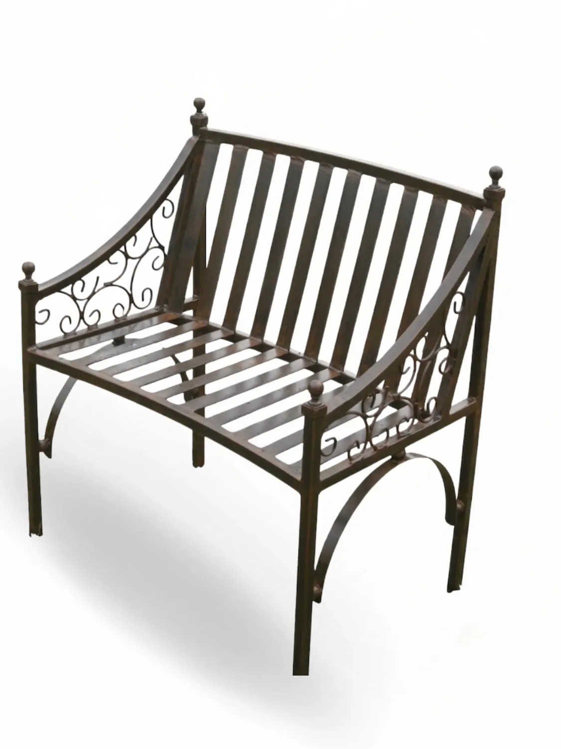 Wrought Iron Mars Chair Antique Rust Finish