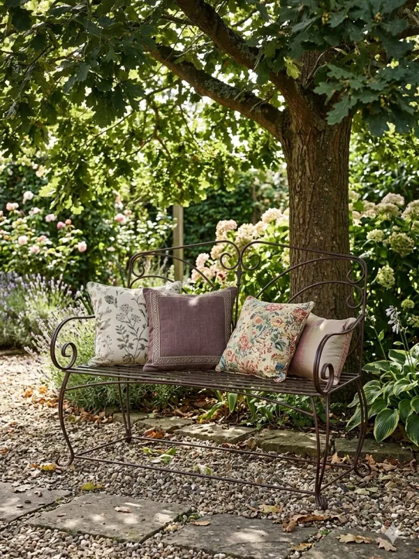 Wrought Iron Elizabeth Bench