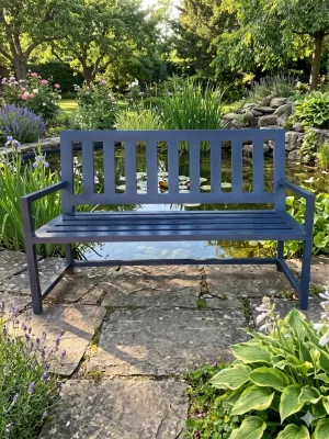 Wrought Iron Earth Bench