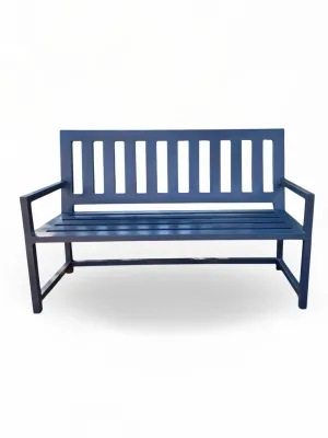 Wrought Iron Earth Bench Black Finish