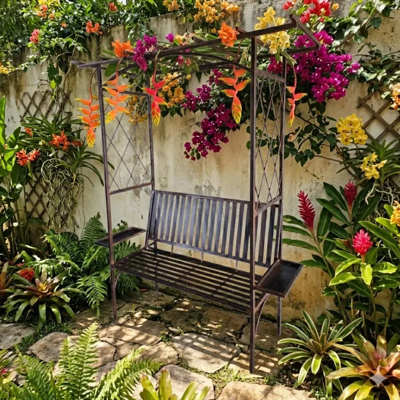 Wrought Iron Jupitor Bench