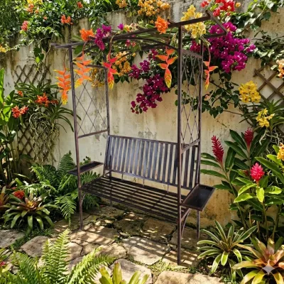 Wrought Iron Jupitor Bench