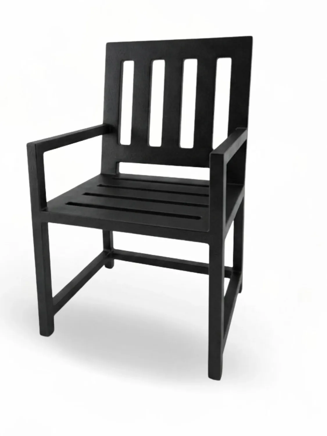 Wrought Iron Earth Chair Black Finish