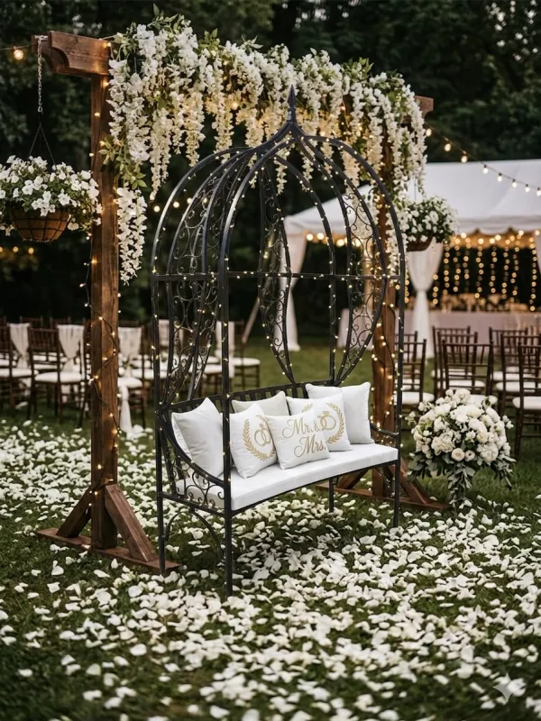 Wrought Iron Venus Extra Bench