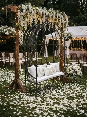Wrought Iron Venus Extra Bench