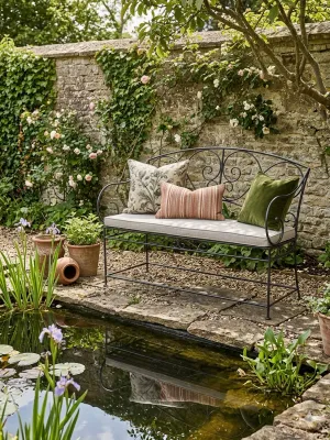 Wrought Iron Pluto Bench