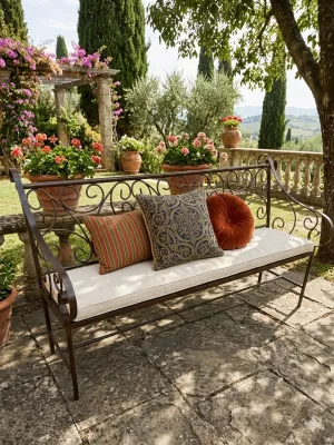 Wrought Iron Victoria Bench 3Seater