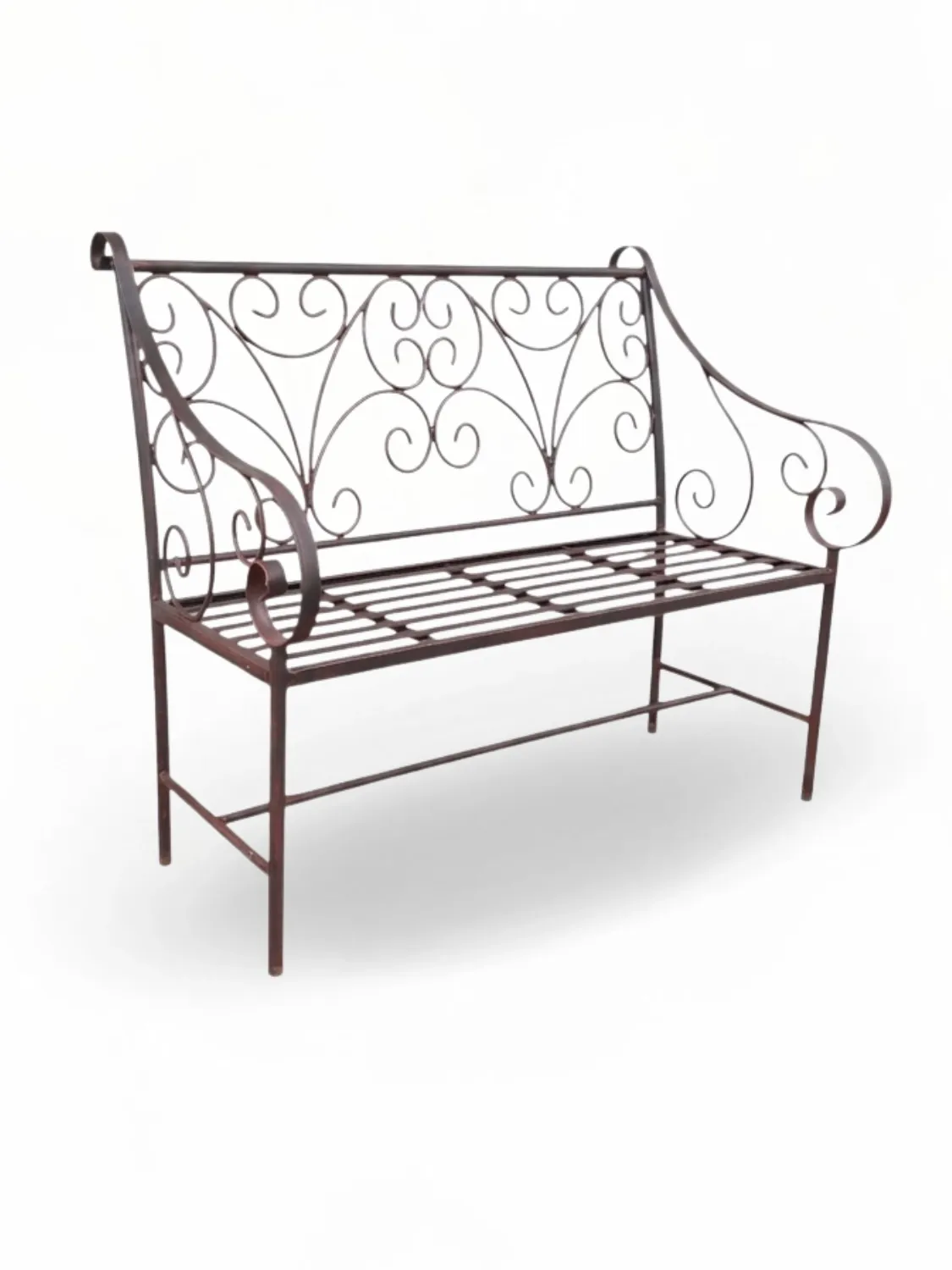 Wrought Iron Victoria Bench 2Seater