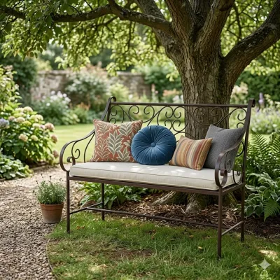 Wrought Iron Victoria Bench 2Seater