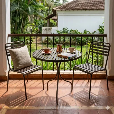 Wrought Iron Lily Table