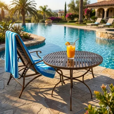 Wrought Iron Spring Dining Table