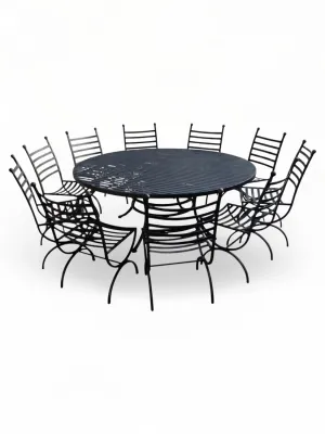 Wrought Iron Heritage Dining Set "10Seater"