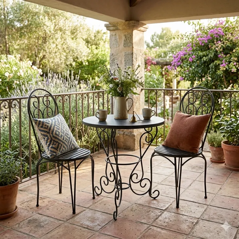 Wrought Iron Lies De Charlotte Set