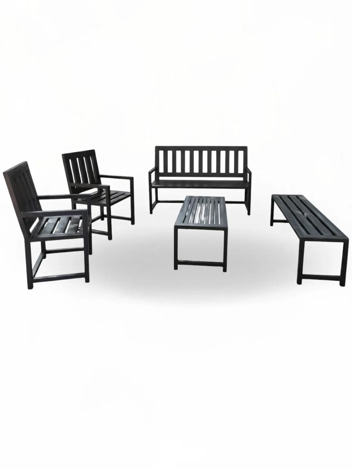 Wrought Iron Earth Patio Set
