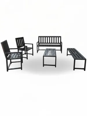 Wrought Iron Earth Patio Set