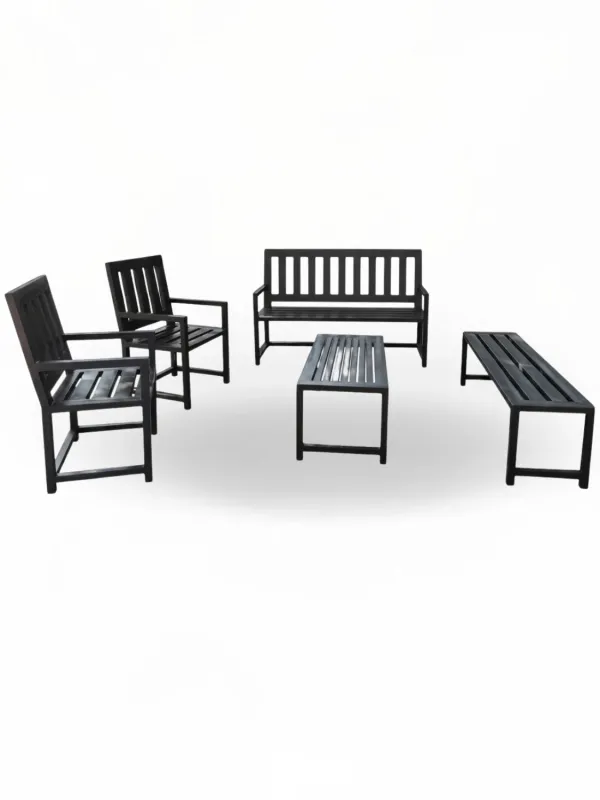 Wrought Iron Earth Patio Set