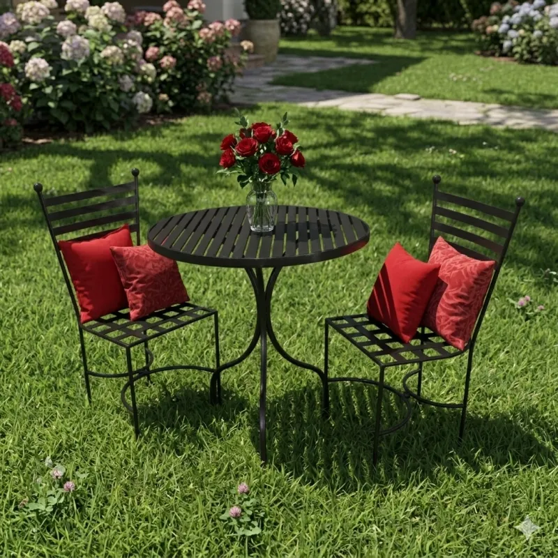 Wrought Iron Lily Set 2Seater