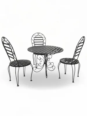 Wrought Iron Petite Cheri Set
