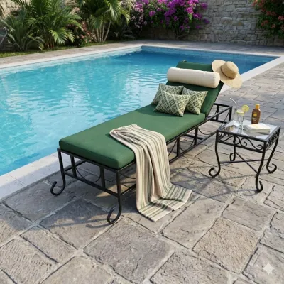 Wrought Iron Ticaboo Lounger