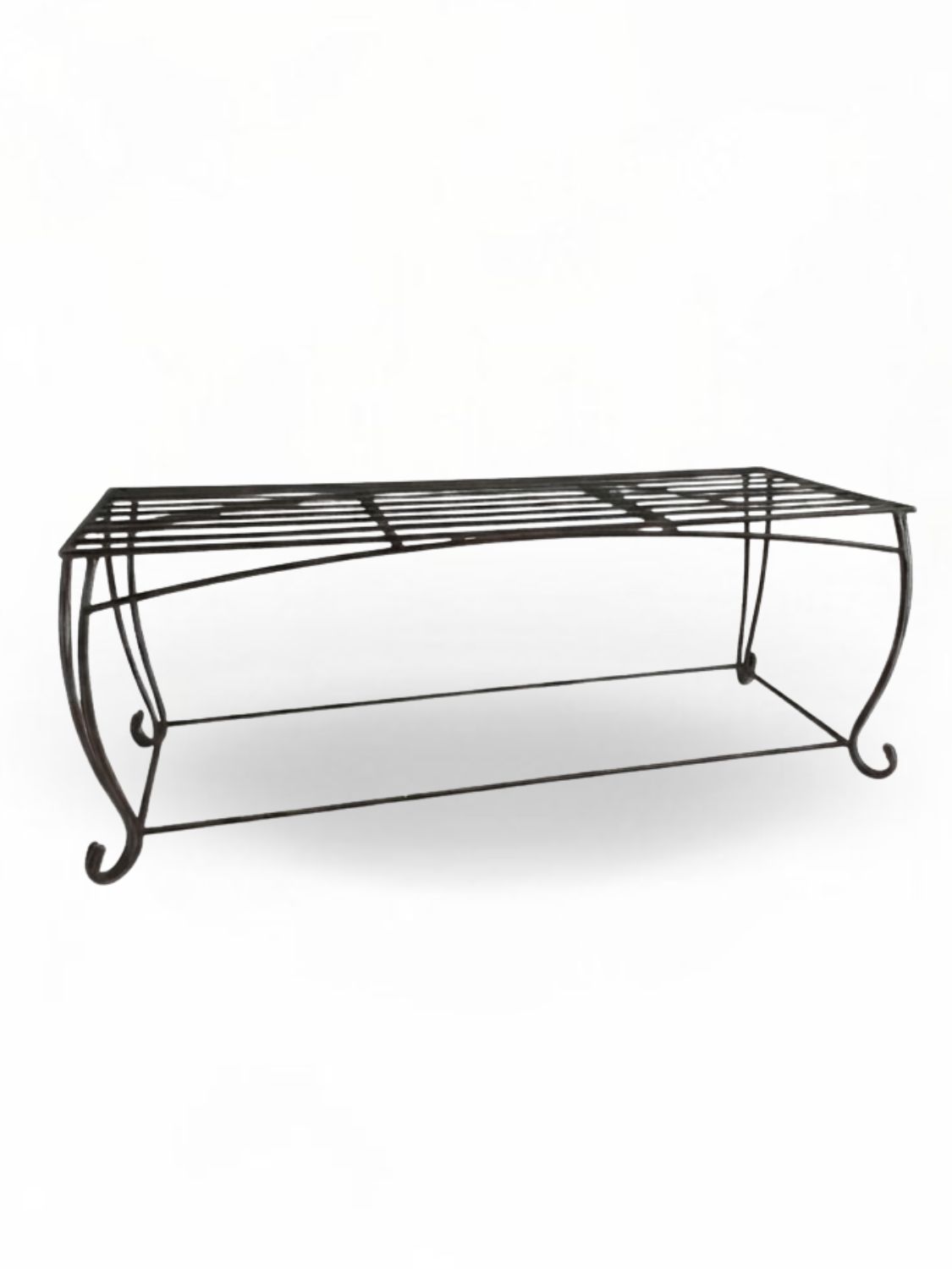 Wrought Iron Elizabeth Coffee Table Antique Rust Finish