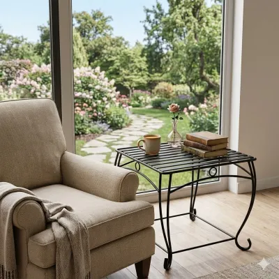 Wrought Iron Elizabeth Side Table
