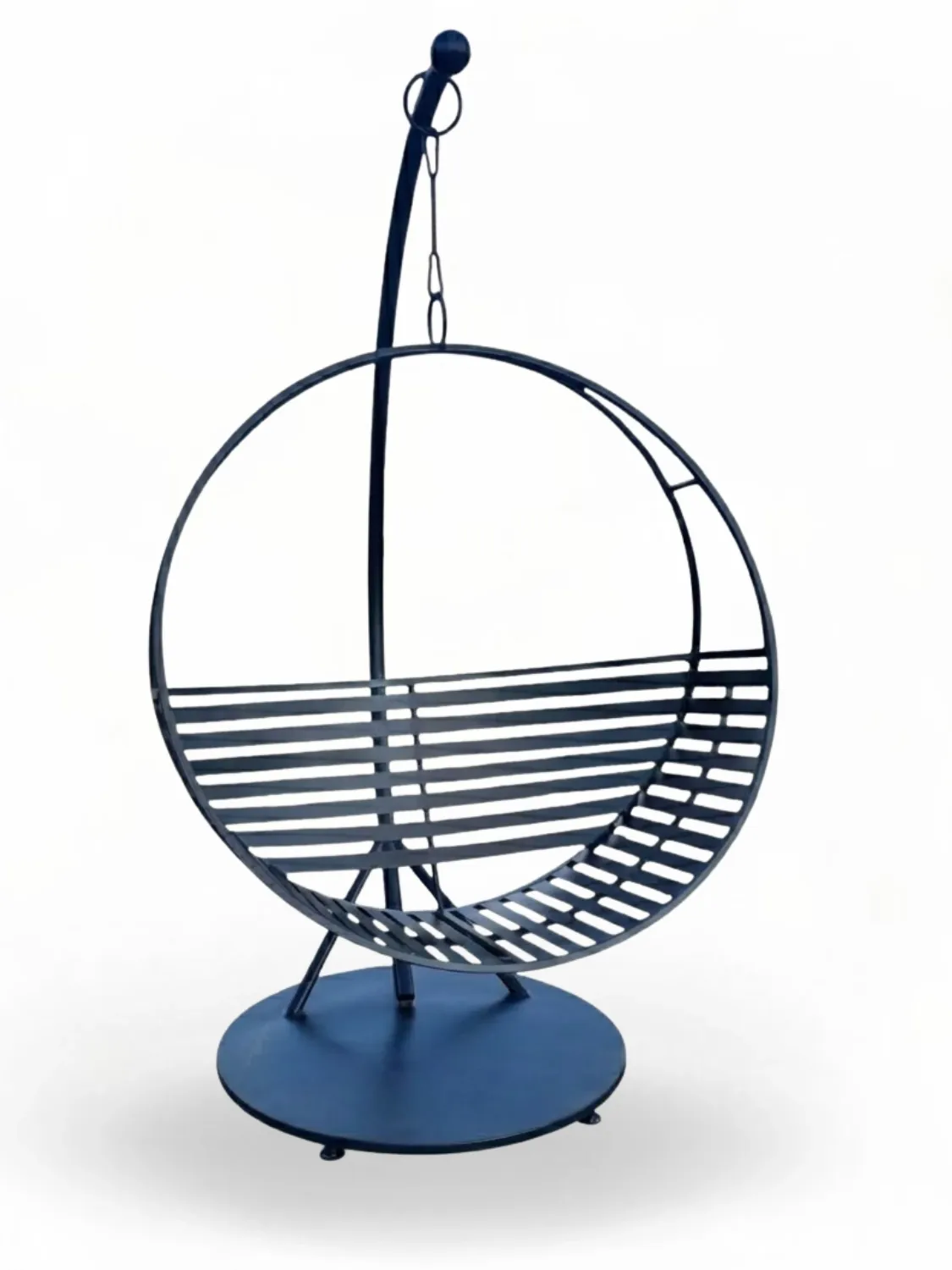 Wrought Iron Circle Swing Single Seater