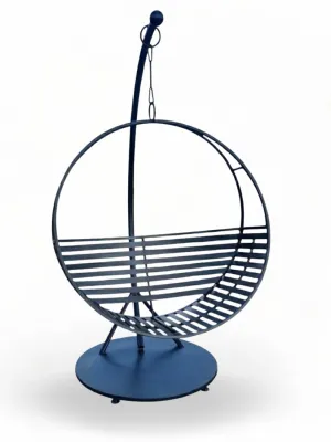 Wrought Iron Circle Swing Single Seater