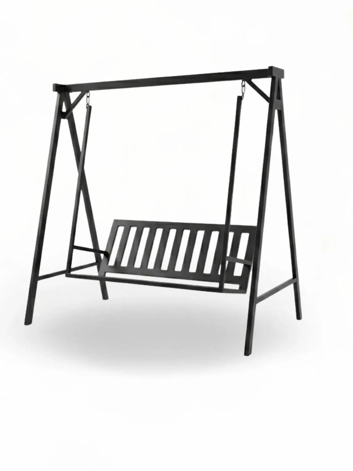 Wrought Iron Swing Bench Earth