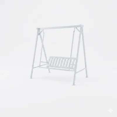 Wrought Iron Swing Bench Earth