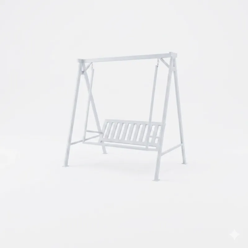 Wrought Iron Swing Bench Earth