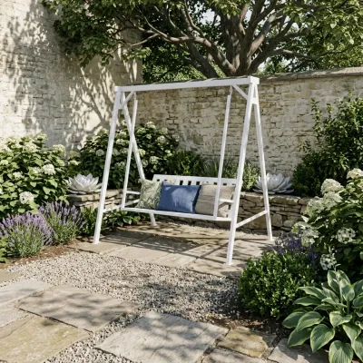 Wrought Iron Swing Bench Earth