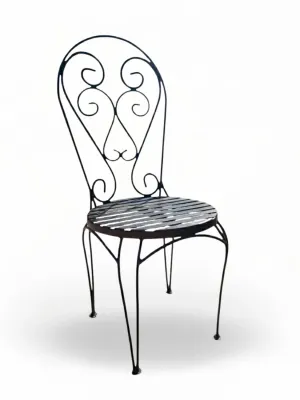 Wrought Iron Chair Lies