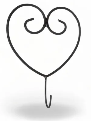 Wrought Iron Heart Hook