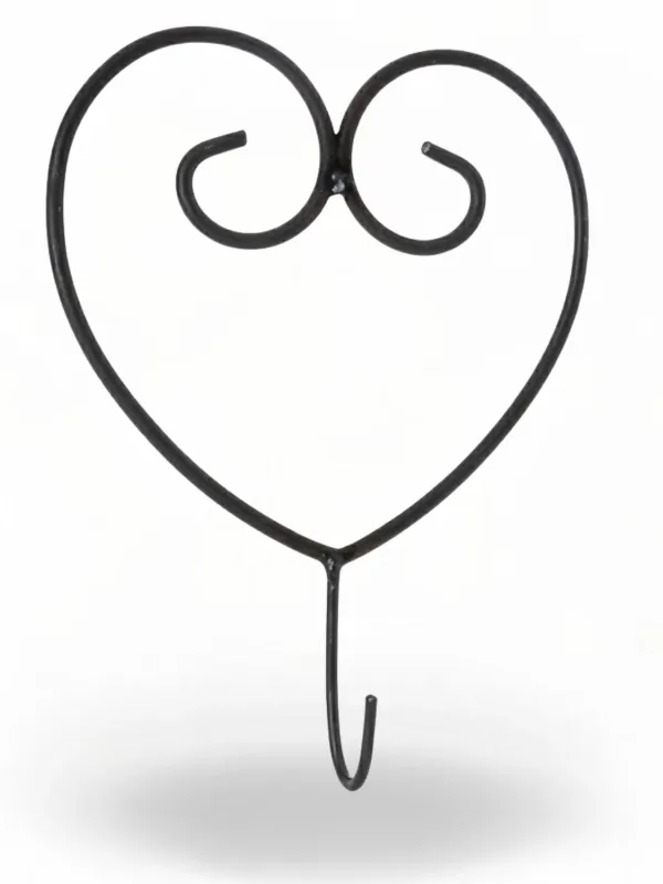 Wrought Iron Heart Hook
