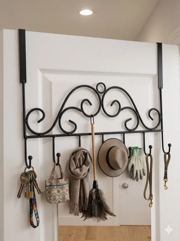 Wrought Iron Decorative Door Hook