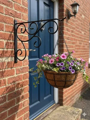 Wrought Iron Lavender Wall Bracket
