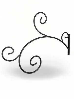 Wrought Iron Rose Wall Bracket