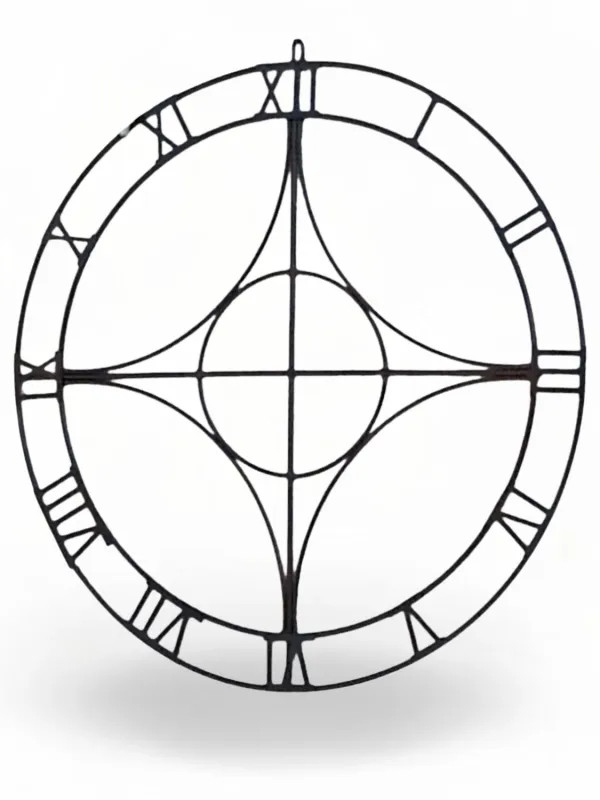 Wrought Iron Roman Clock